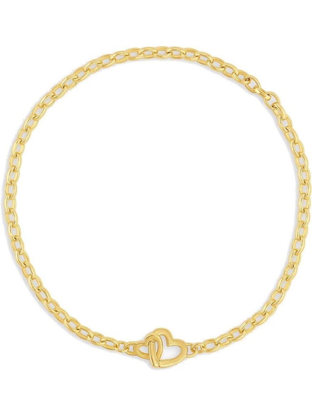Gorjana 18k Gold Plated Parker Elegant Heart Shape Design Mini Bracelet Jewelry
